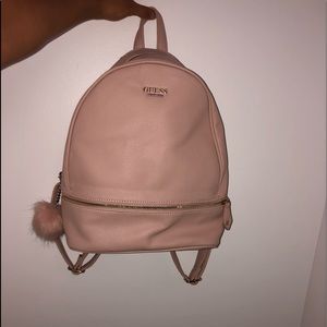 Calhoun pom guess backpack - champagne pink